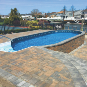 Radiant Pool installation in New Hampshire by E-Z Test Pool Supplies