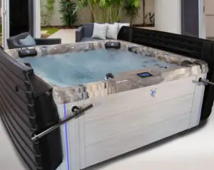Strong Spa hot tubs at E-Z Test Pool Supplies serving Plaistow NH, Derry NH, Haverhill MA, and North Reading MA
