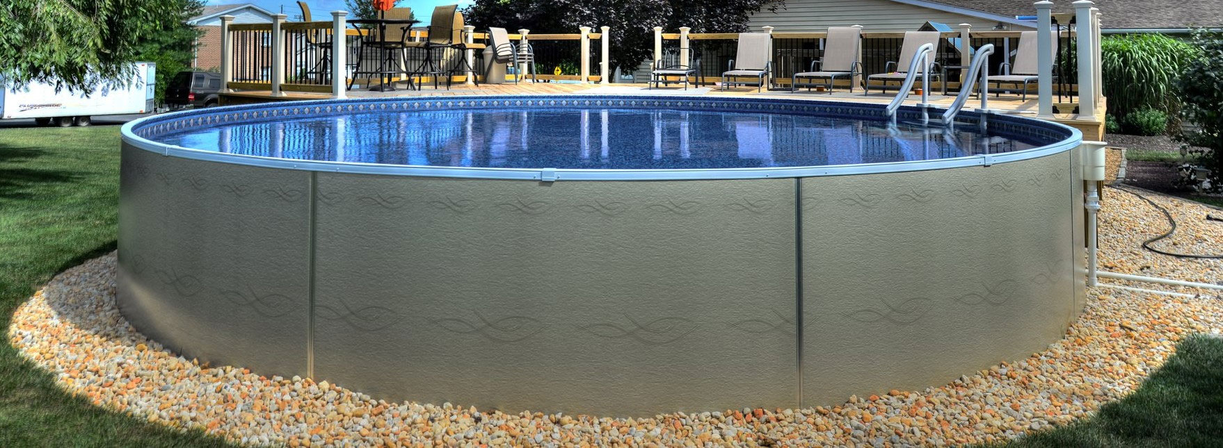 Radiant above-ground pool installation in New Hampshire and Massachusetts