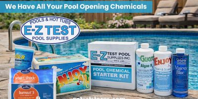 Spring pool opening tips from E-Z Test Pool Supplies for New Hampshire and Massachusetts pool owners